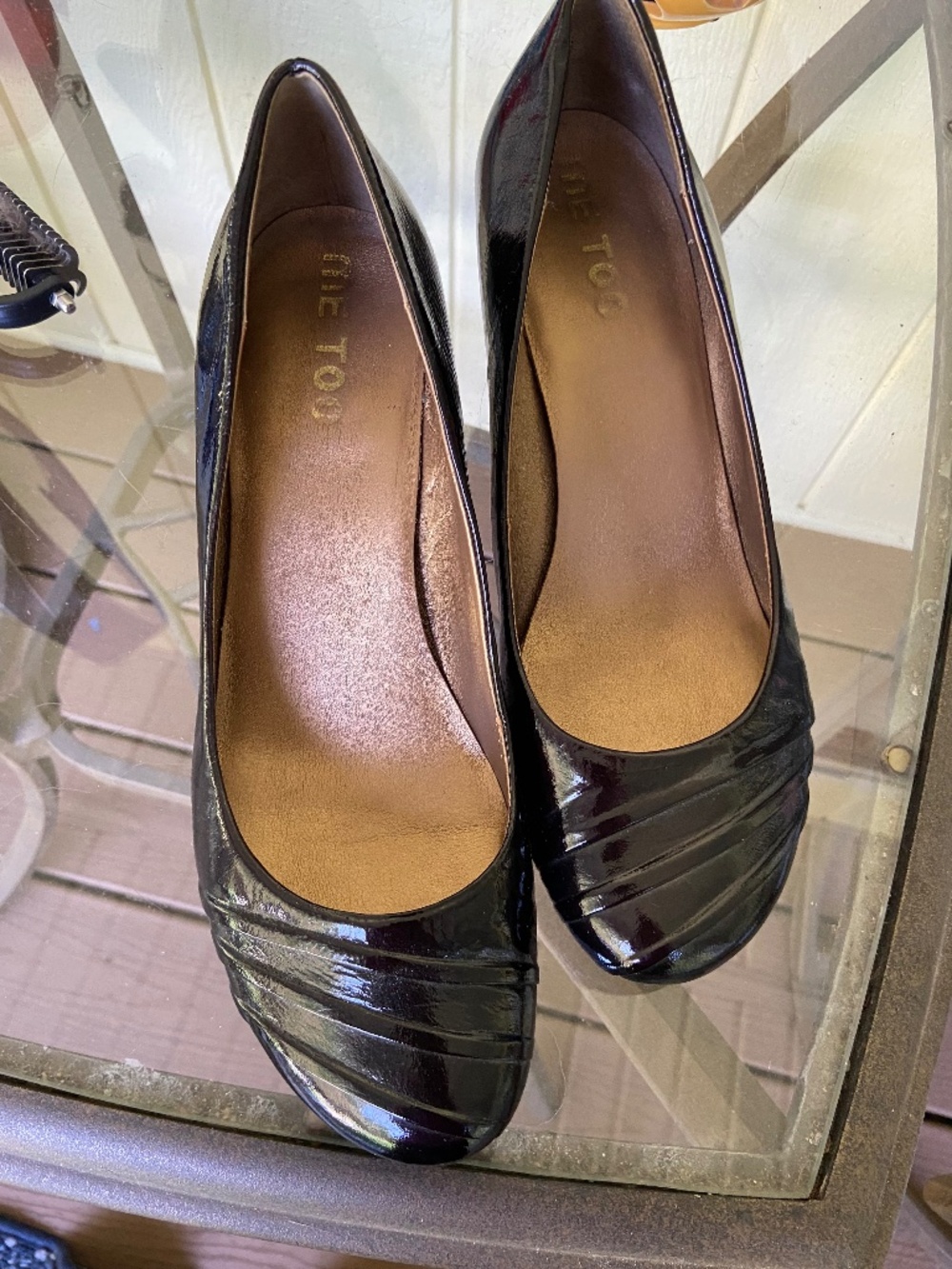 Miz Moos Casual Low Heel Pump, size 10, very Dark Brown